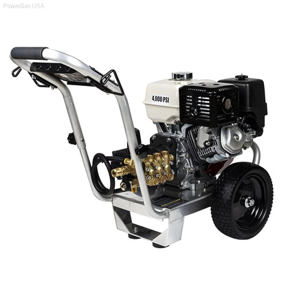 BE Power Equipment 2500 PSI 3.0 GPM Gas Pressure Washer with Honda GX200 Engine and General Triplex Pump - PowerGen USA - PE-2565HWAGENSP