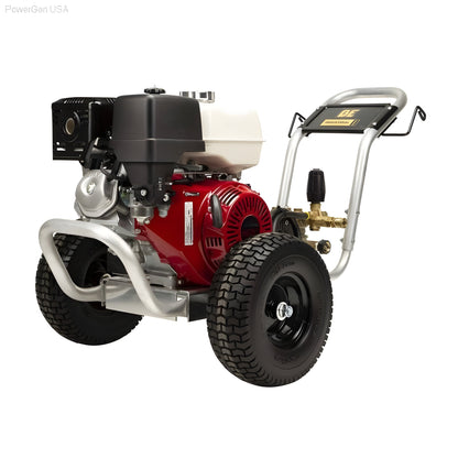 BE Power Equipment 3000 Psi 5.0 GPM Honda GX390 Engine Gas Belt Drive Pressure Washer - PowerGen USA - B3013HABC
