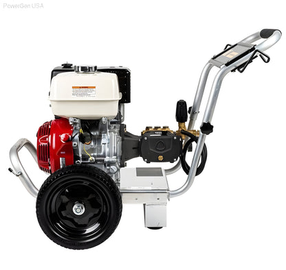 BE Power Equipment 4000 PSI 4.0 GPM Gas Pressure Washer with Honda GX390 Engine and AR Triplex Pump - PowerGen USA - B4013HAAS