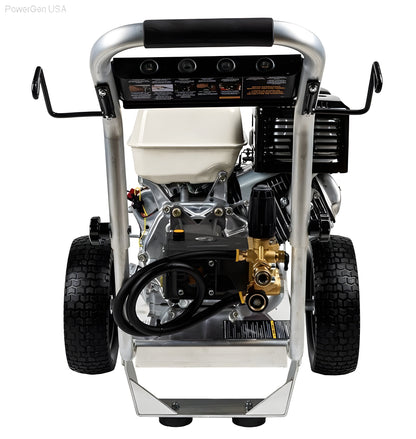 BE Power Equipment 4000 PSI 4.0 GPM Gas Pressure Washer with Honda GX390 Engine and AR Triplex Pump - PowerGen USA - B4013HAAS