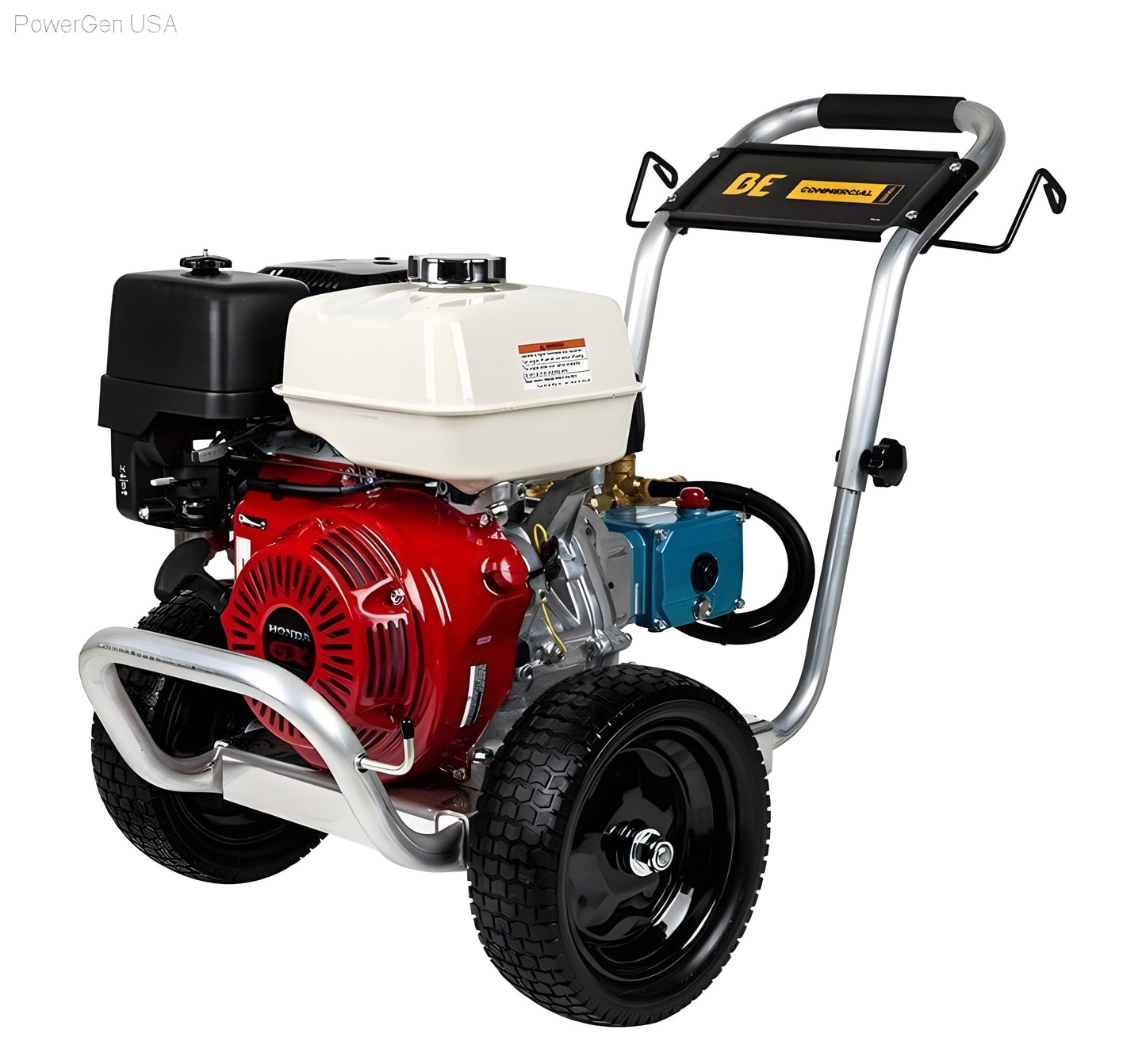 BE Power Equipment 4000 PSI 4.0 GPM Gas Pressure Washer with Honda GX390 Engine and CAT Triplex Pump - PowerGen USA - PE-4013HWPACAT