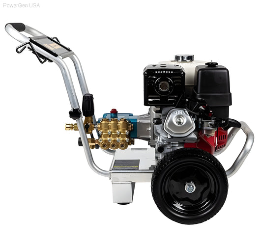 BE Power Equipment 4000 PSI 4.0 GPM Gas Pressure Washer with Honda GX390 Engine and CAT Triplex Pump - PowerGen USA - PE-4013HWPACAT