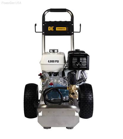 BE Power Equipment 4000 PSI 4.0 GPM Gas Pressure Washer with Honda GX390 Engine and CAT Triplex Pump - PowerGen USA - PE-4013HWPSCAT