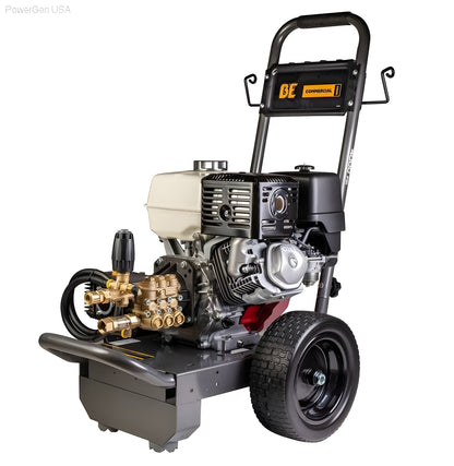 BE Power Equipment 4000 PSI 4.0 GPM Gas Pressure Washer with Honda GX390 Engine and Comet Triplex Pump - PowerGen USA - B4013HCS