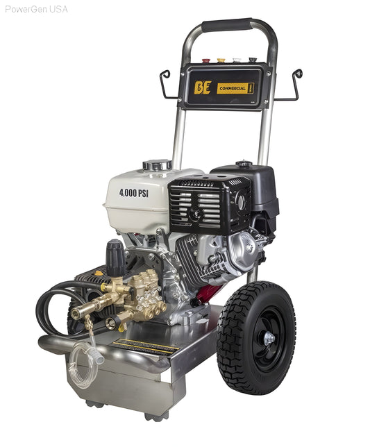 Be Power Equipment 4000 PSI 4.0 GPM Gas Pressure Washer with Honda GX390 Engine and Comet Triplex Pump - PowerGen USA - PE-4013HWPSCOMZ