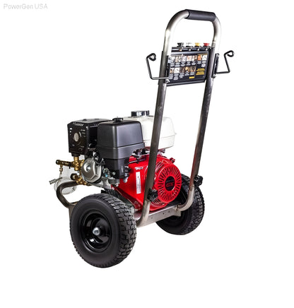 Be Power Equipment 4000 PSI 4.0 GPM Gas Pressure Washer with Honda GX390 Engine and Comet Triplex Pump - PowerGen USA - PE-4013HWPSCOMZ