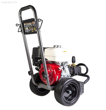 BE Power Equipment 4000 PSI 4.0 GPM Gas Pressure Washer with Honda GX390 Engine and General Triplex Pump - PowerGen USA - B4013HGS