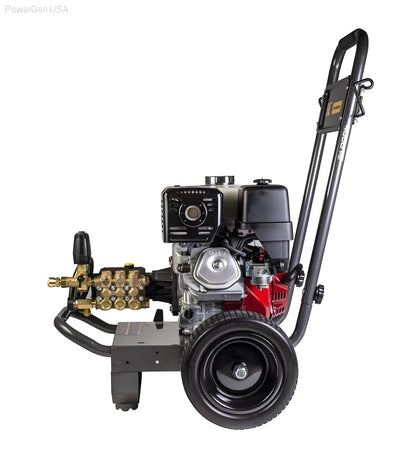 BE Power Equipment 4000 PSI 4.0 GPM Gas Pressure Washer with Honda GX390 Engine and General Triplex Pump - PowerGen USA - B4013HGS