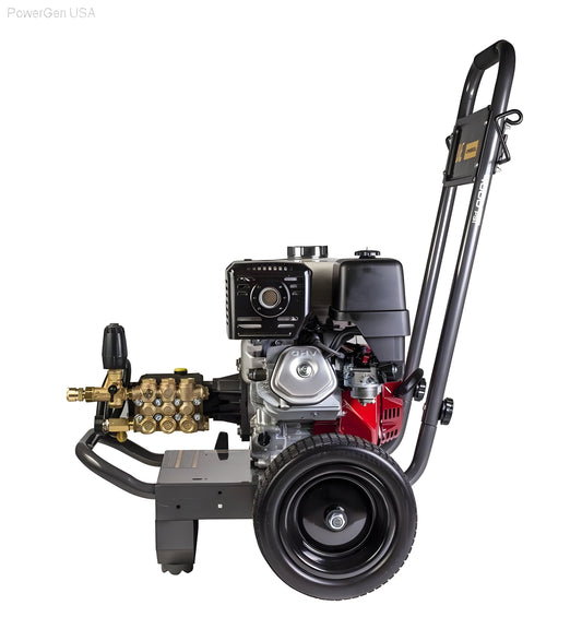 BE Power Equipment 4000 PSI 4.0 GPM Gas Pressure Washer with Honda GX390 Engine and General Triplex Pump - PowerGen USA - B4013HGS
