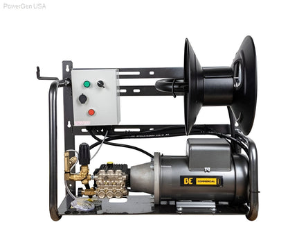 BE Power Equipment 2000 PSI 4.0 GPM Electric Pressure Washer with Baldor Motor and AR Triplex Pump - PowerGen USA - X-2050FW1A