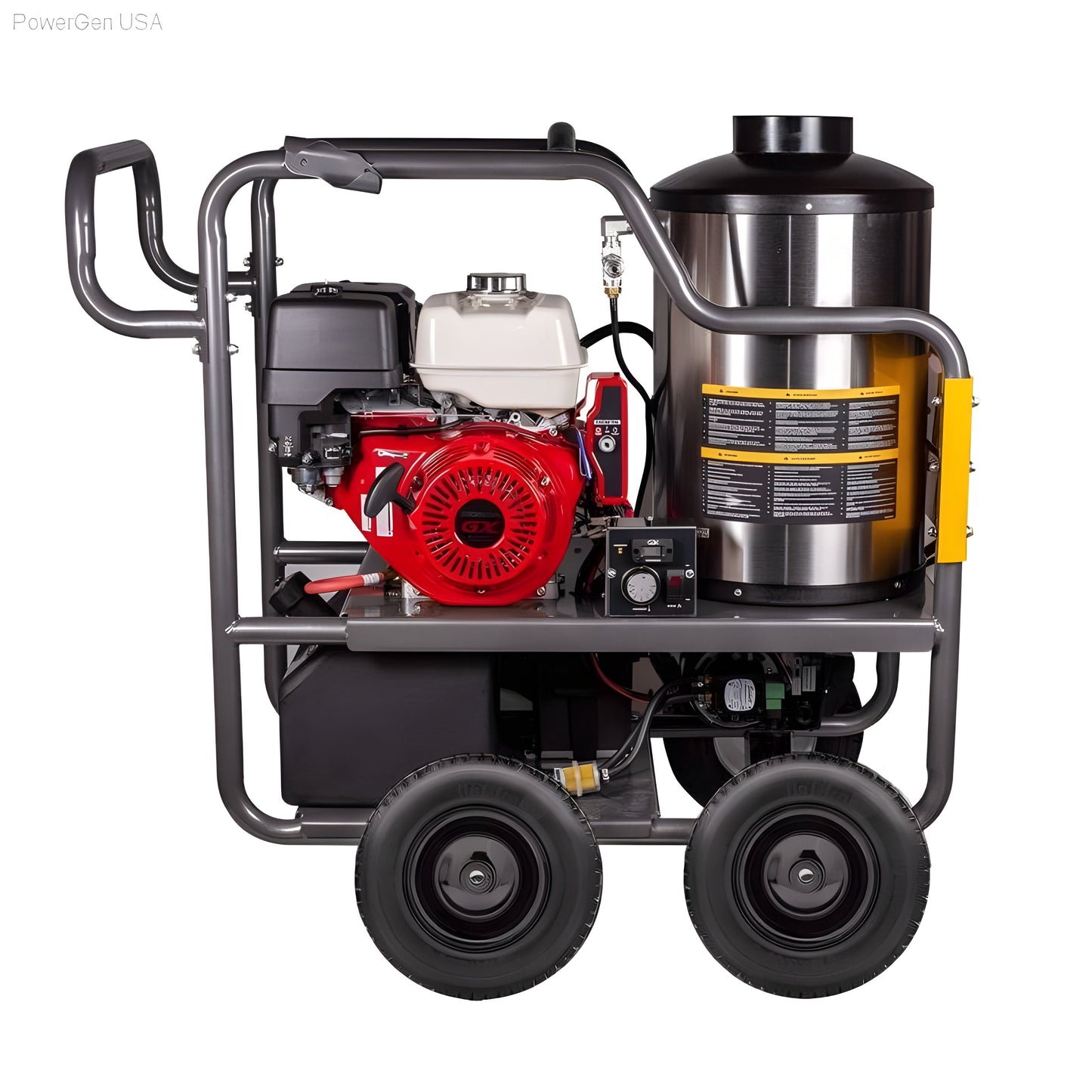 BE Power Equipment Commercial Series 4000 Psi 4 GPM 389cc Honda GX390 Engine Gas Hot Water Pressure Washer - PowerGen USA - HW4013HG