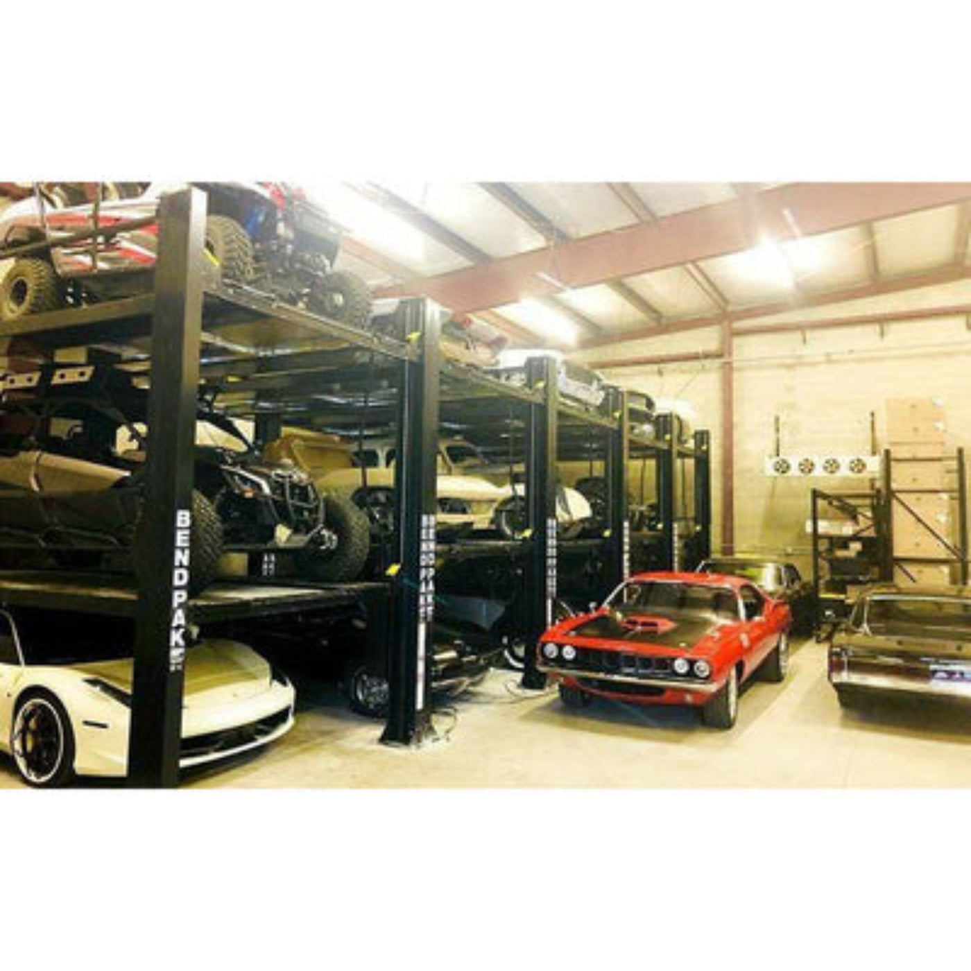 U.S Industrial BendPak HD-973PX Tri-Level Parking Lift 9K & 7K Capacity, Extended, High, SPECIAL ORDER - 5175267