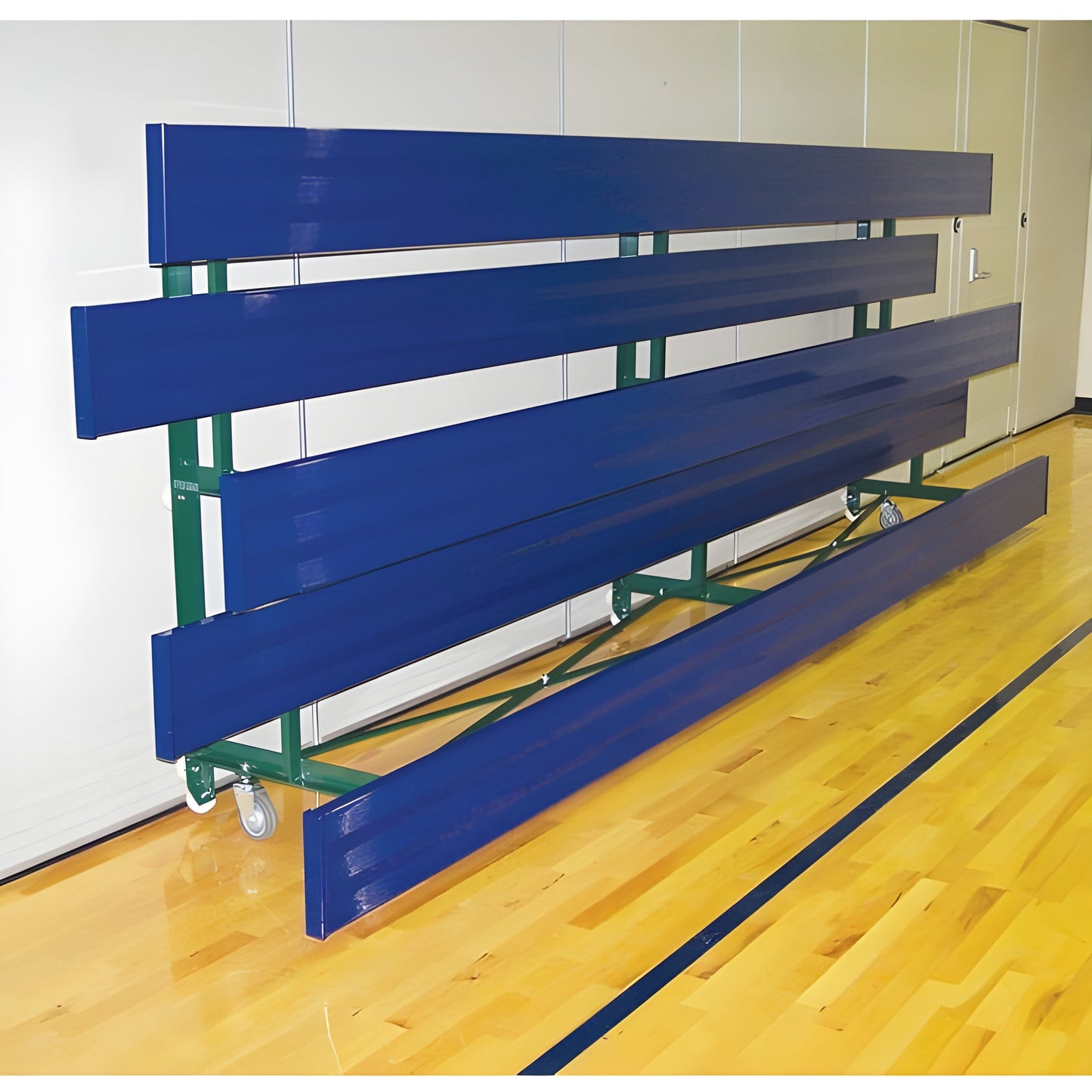 Bleacher - 27 ft. (2 Row - Single Foot Plank) - Tip & Roll - BLCH-227TRG