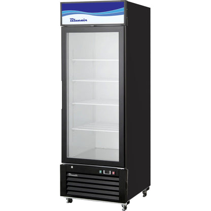 Blue Air BK| 27" Wide 1 Swing Door Black Merchandiser Freezer - GF23B-HC