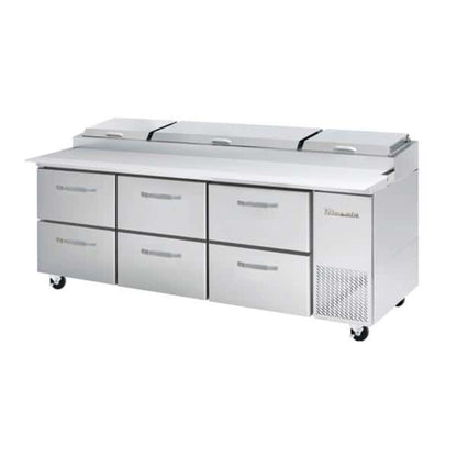 Blue Air BAPP67-D4-HC | 67" Wide 4 Drawer Pizza Prep Table - BAPP67-D4-HC