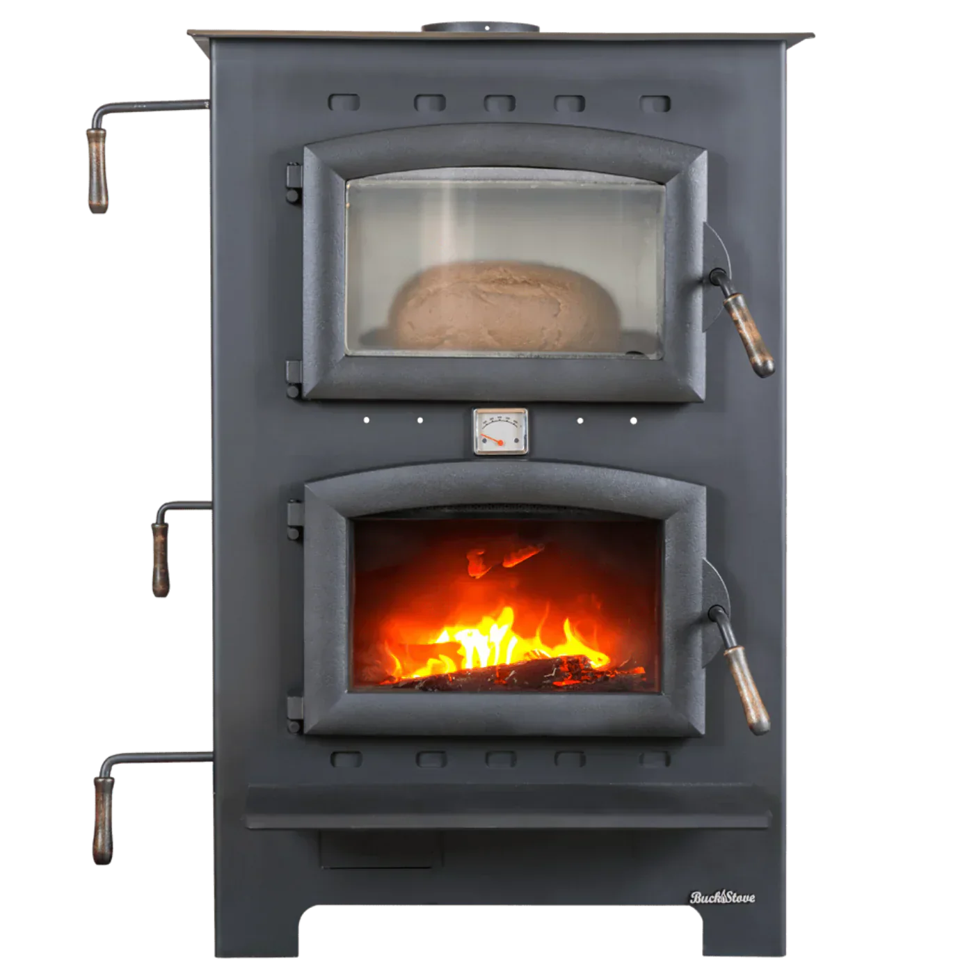 Buck Stove Homesteader Wood Burning Cook Stove 1,800 sq. ft. 28,901 BTU Black New - FP-HOMESTEADER