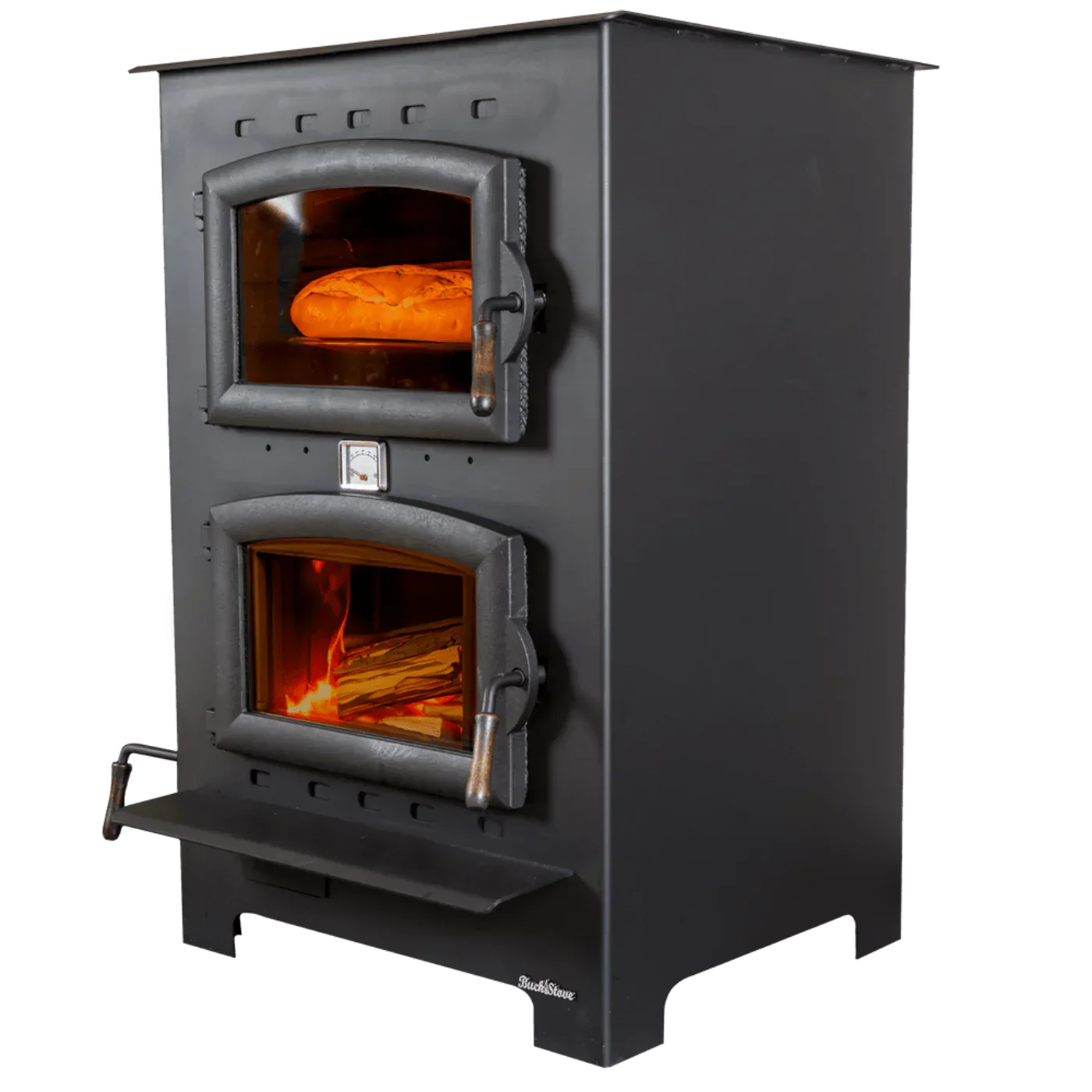 Buck Stove Homesteader Wood Burning Cook Stove 1,800 sq. ft. 28,901 BTU Black New - FP-HOMESTEADER