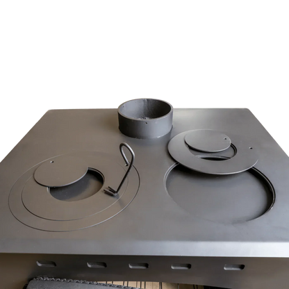 Buck Stove Homesteader Wood Burning Cook Stove 1,800 sq. ft. 28,901 BTU Black New - FP-HOMESTEADER