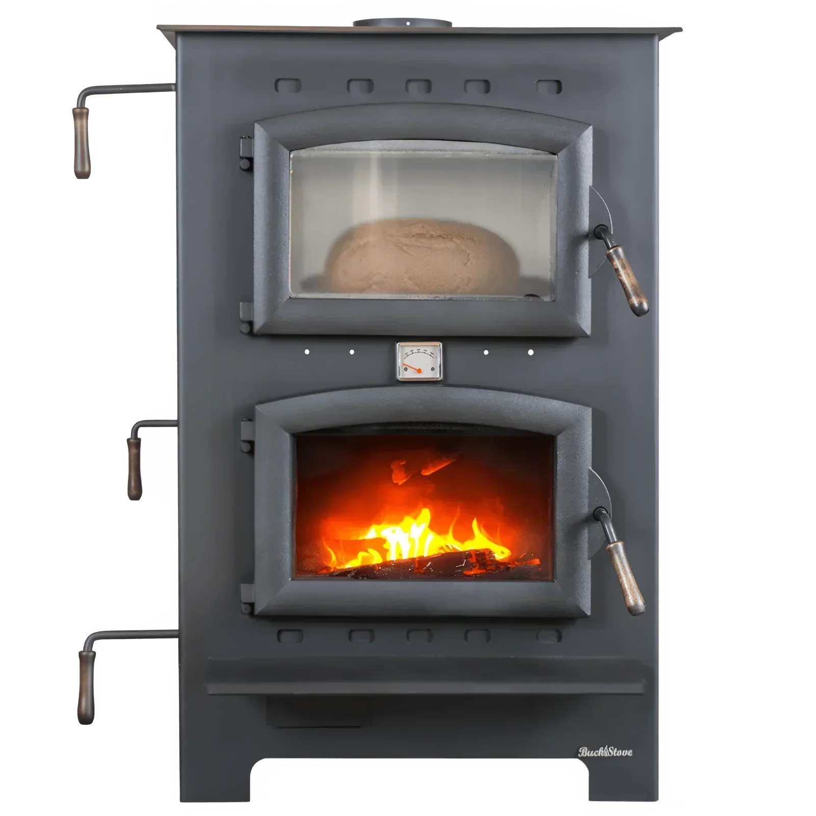 Buck Stove Homesteader Wood Burning Cook Stove 1,800 sq. ft. 28,901 BTU Black New - FP-HOMESTEADER