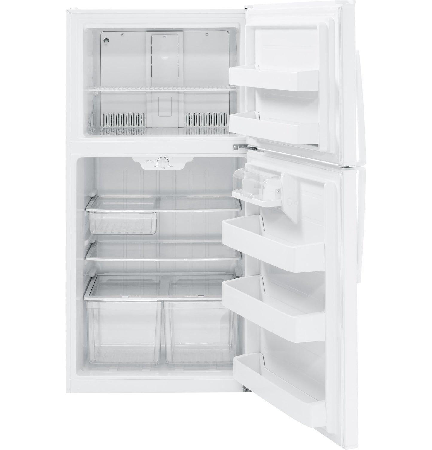 GE APPLIANCES GTE21GTHWW GE(R) ENERGY STAR(R) 21.1 Cu. Ft. Top-Freezer Refrigerator - GTE21GTHWW-KT