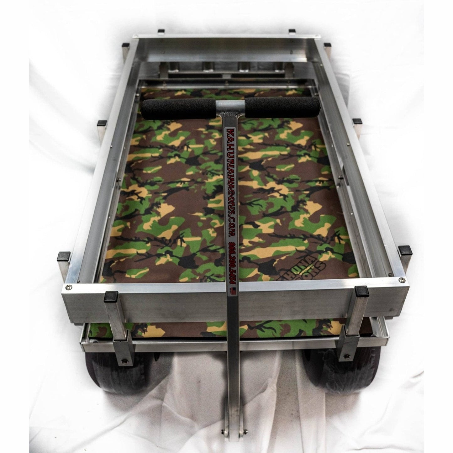 Alumacart Electric Big Kahuna BKEW Rust Resistant Extra Large Beach and Fishing Wagon with Rod Holders New