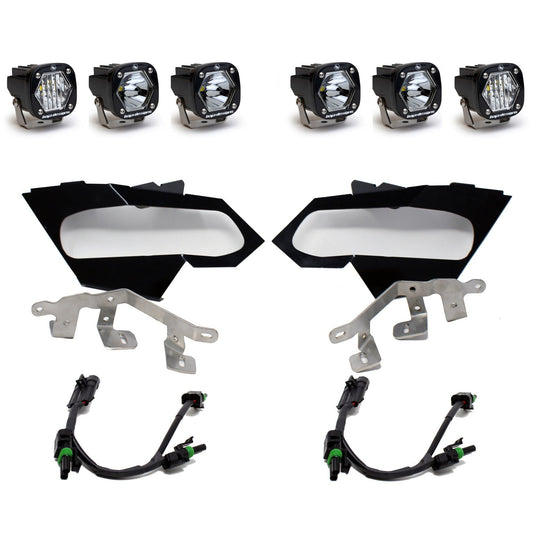 Baja Designs Can Am X3 S1 Triple LED Headlight Kit - 447074