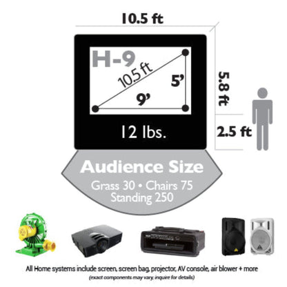 Open Air Cinema Outdoor Home Theater System - CBH-9