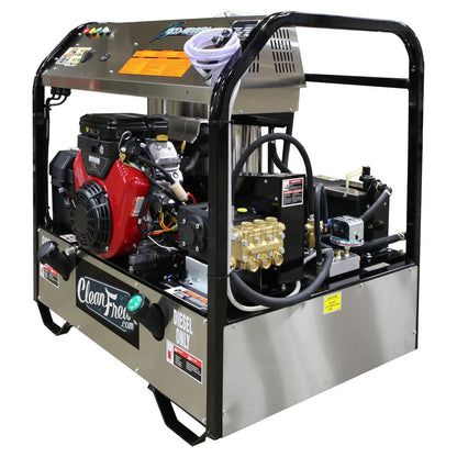 CleanFreak Hot Water 5.0 GPM Pressure Washer Skid & Cage (Gas Engine) – 3,500 PSI - WET-A04-2058-10B