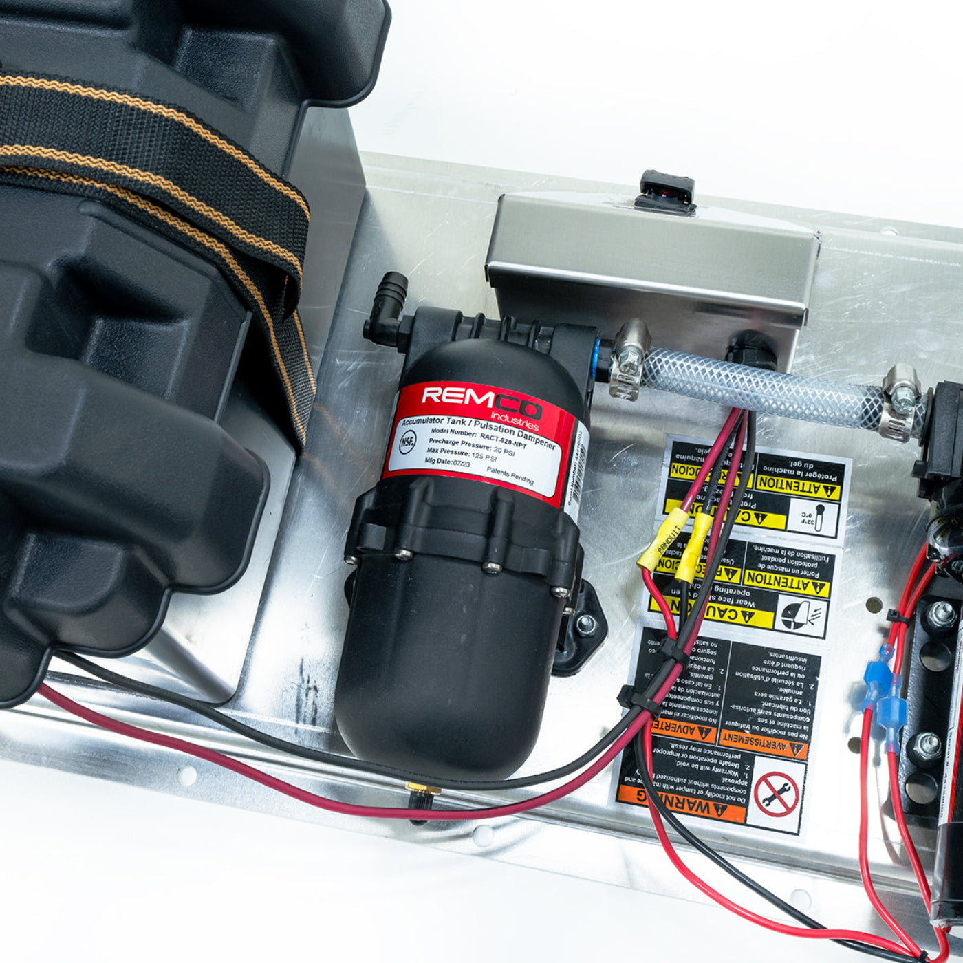 CleanFreak 12 Volt Softwash System (100 PSI @ 5.3 GPM) w/ Remco Pump - Optional Cage, Proportioner, Hose Reel & Spray Wand w/ Nozzle - WET-ASW-0008