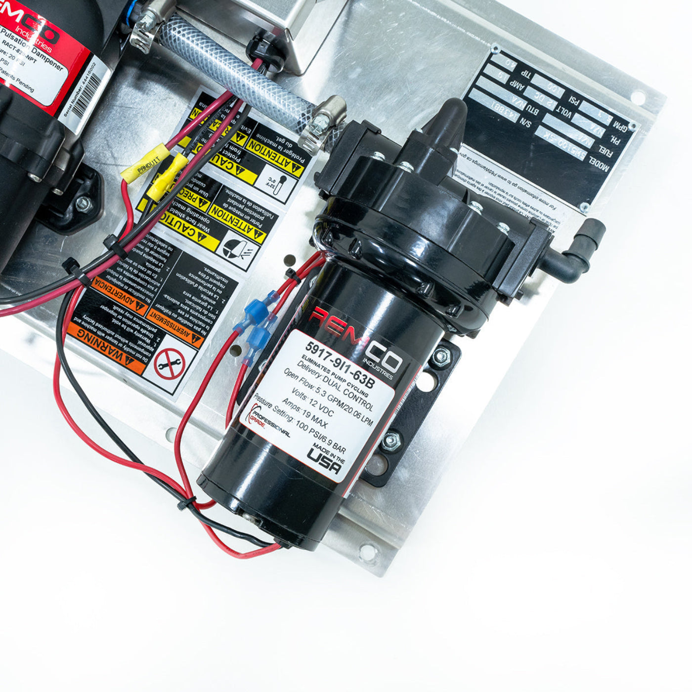 CleanFreak 12 Volt Softwash System (100 PSI @ 5.3 GPM) w/ Remco Pump - Optional Cage, Proportioner, Hose Reel & Spray Wand w/ Nozzle - WET-ASW-0008