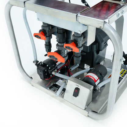 CleanFreak 12 Volt Softwash System (100 PSI @ 5.3 GPM) w/ Remco Pump - Optional Cage, Proportioner, Hose Reel & Spray Wand w/ Nozzle - WET-ASW-0008