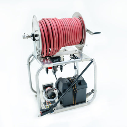 CleanFreak 12 Volt Softwash System (100 PSI @ 5.3 GPM) w/ Remco Pump - Optional Cage, Proportioner, Hose Reel & Spray Wand w/ Nozzle - WET-ASW-0008