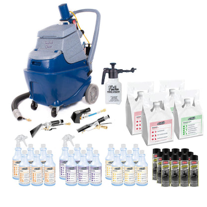 Trusted Clean Auto Upholstery Extractor Cleaning & Stain Removal Package w/ Chemicals & Tools - CPT-PACKAGE7