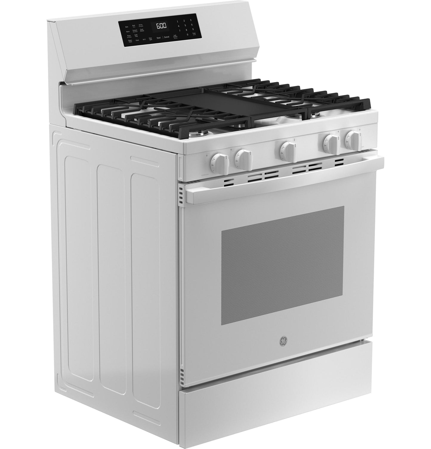 GE APPLIANCES GGF600AVWW GE(R) 30" Free-Standing Gas Convection Range with No Preheat Air Fry and EasyWash(TM) Oven Tray - GGF600AVWW-KT