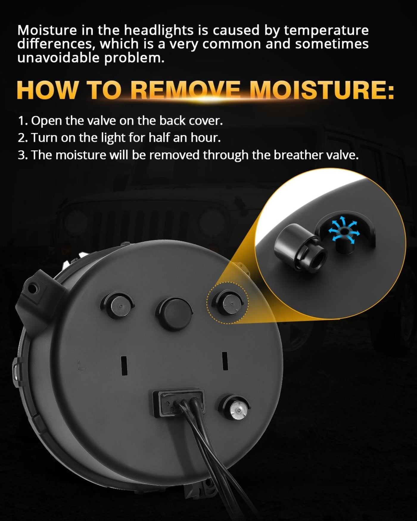 Auxbeam 9 Inch 100W Dot Approved LED Headlights with Halo DRL&Turn Signal High/Low Beam for 2018-2023 Jeep Wrangler JL Sport Sahara Rubicon MOAB Gladiator JT - QP010102