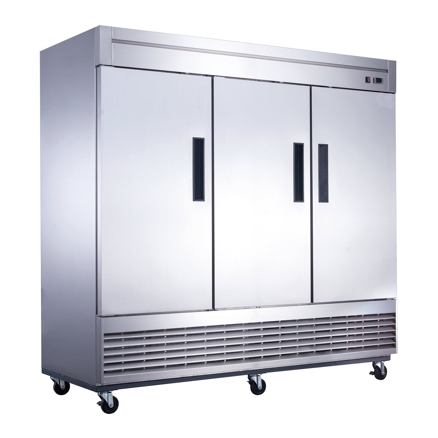 Chef AAA Commercial 83" Reach-In Freezer 3 Solid Door Stainless Steel 64 cu.ft. - T83F
