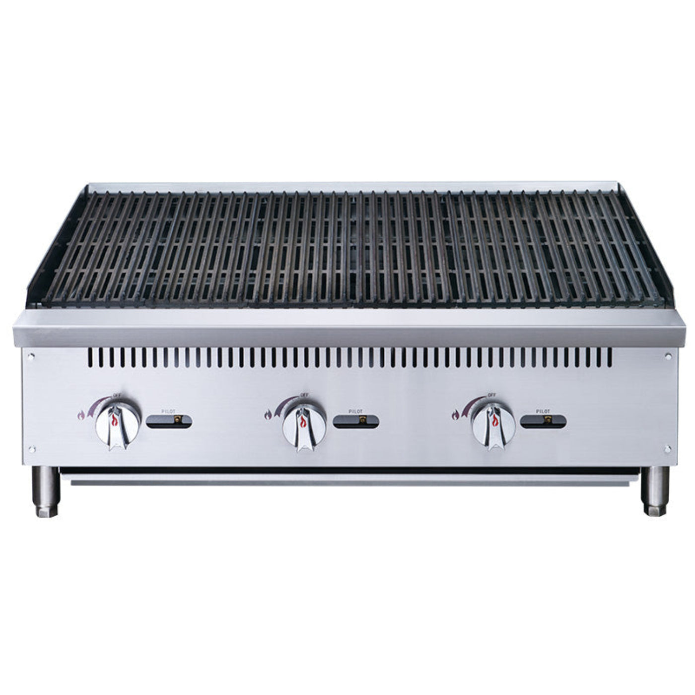 Chef AAA Commercial 36 in. Countertop Charbroiler - TCCB36