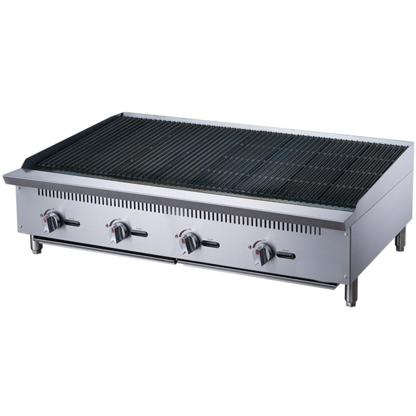 Chef AAA Commercial 48 in. Countertop Charbroiler - TCCB48