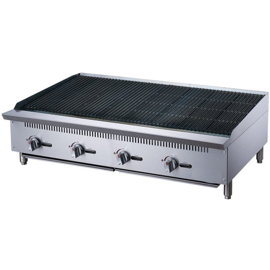 Chef AAA Commercial 48 in. Countertop Charbroiler - TCCB48