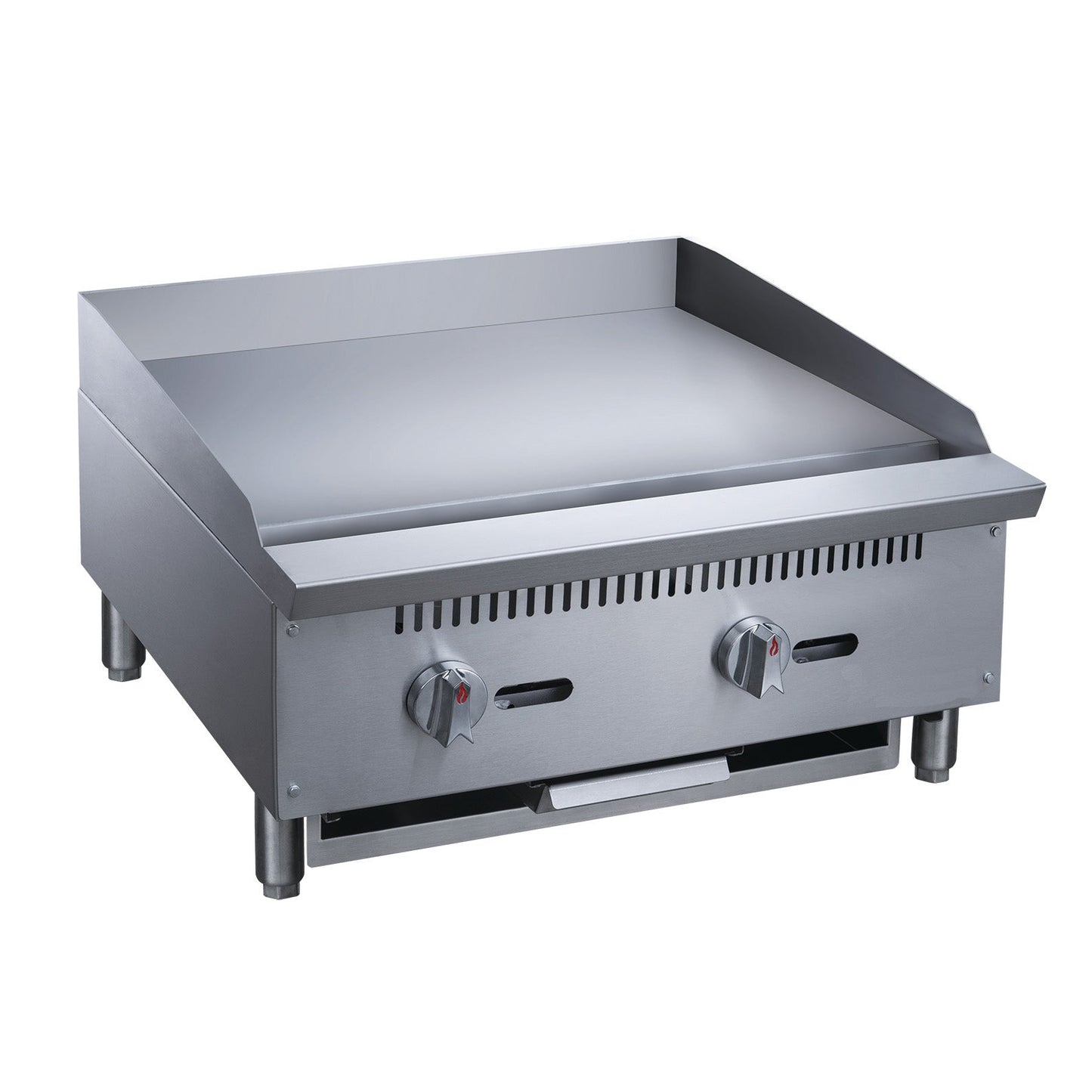 Chef AAA Commercial 24 in. Countertop with Griddle with 2 Burners NG - TCGM24