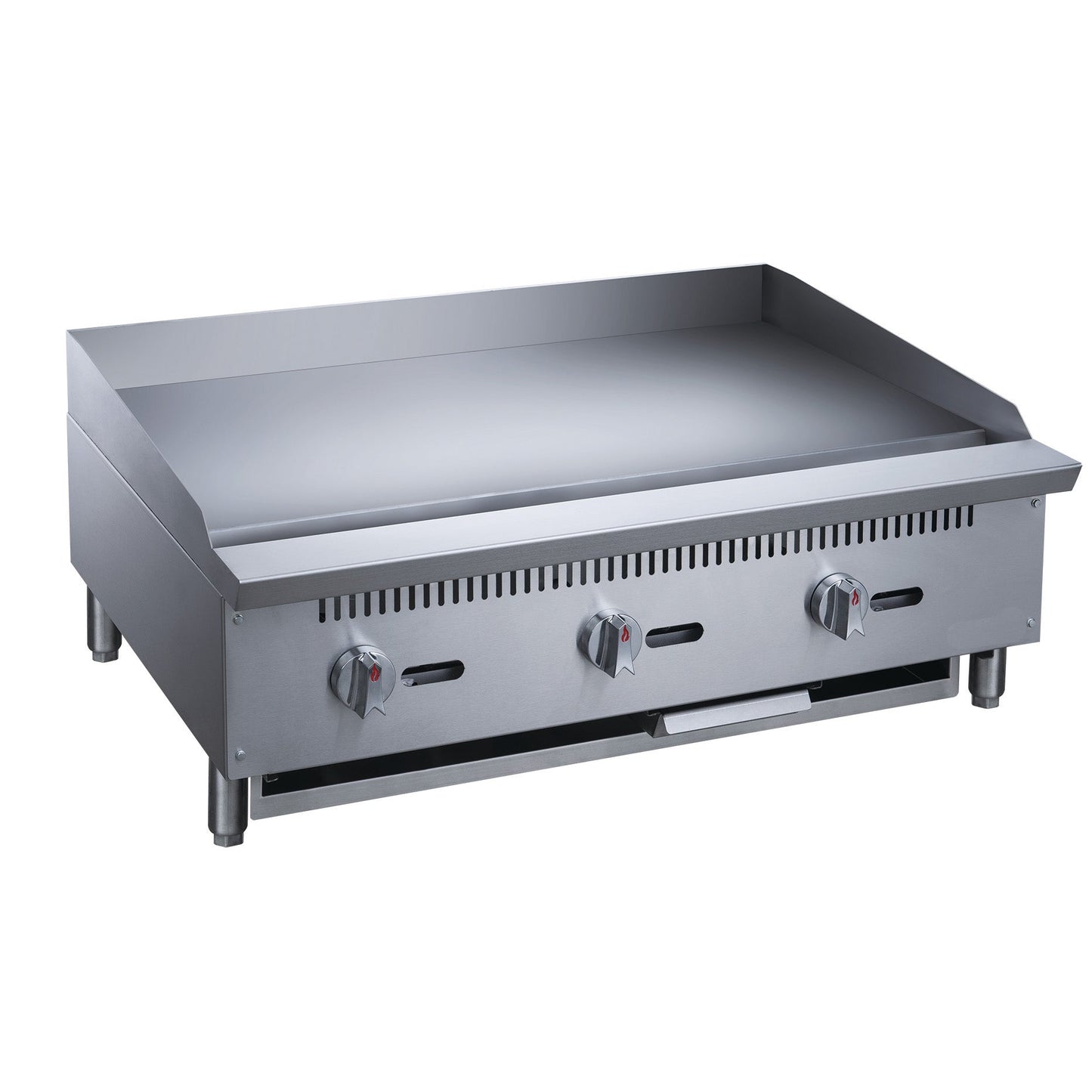 Chef AAA Commercial 36 in. Countertop with Griddle with 3 Burners NG - TCGM36