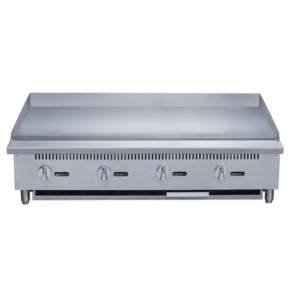 Chef AAA Commercial 48 in. Countertop with Griddle with 4 Burners NG - TCGM48