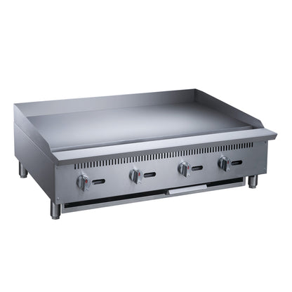 Chef AAA Commercial 48 in. Countertop with Griddle with 4 Burners NG - TCGM48