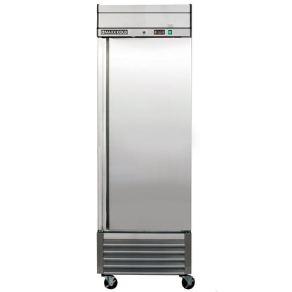 Maxx Cold Single Door Reach-In Refrigerator, Bottom Mount, 27"W, 23 cu. ft. Storage Capacity, in Stainless Steel - MXSR-23FDHC