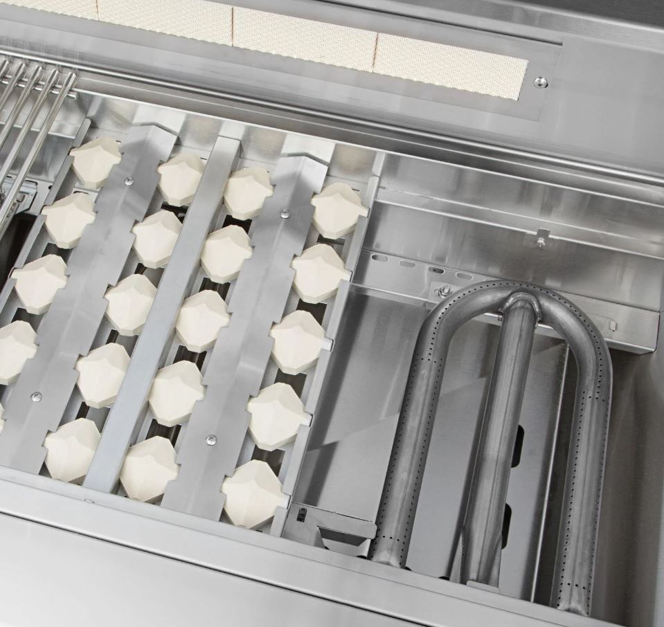 Delta Heat 38 Inch Black Natural Gas Grill W/ Rotisserie and Sear Zone