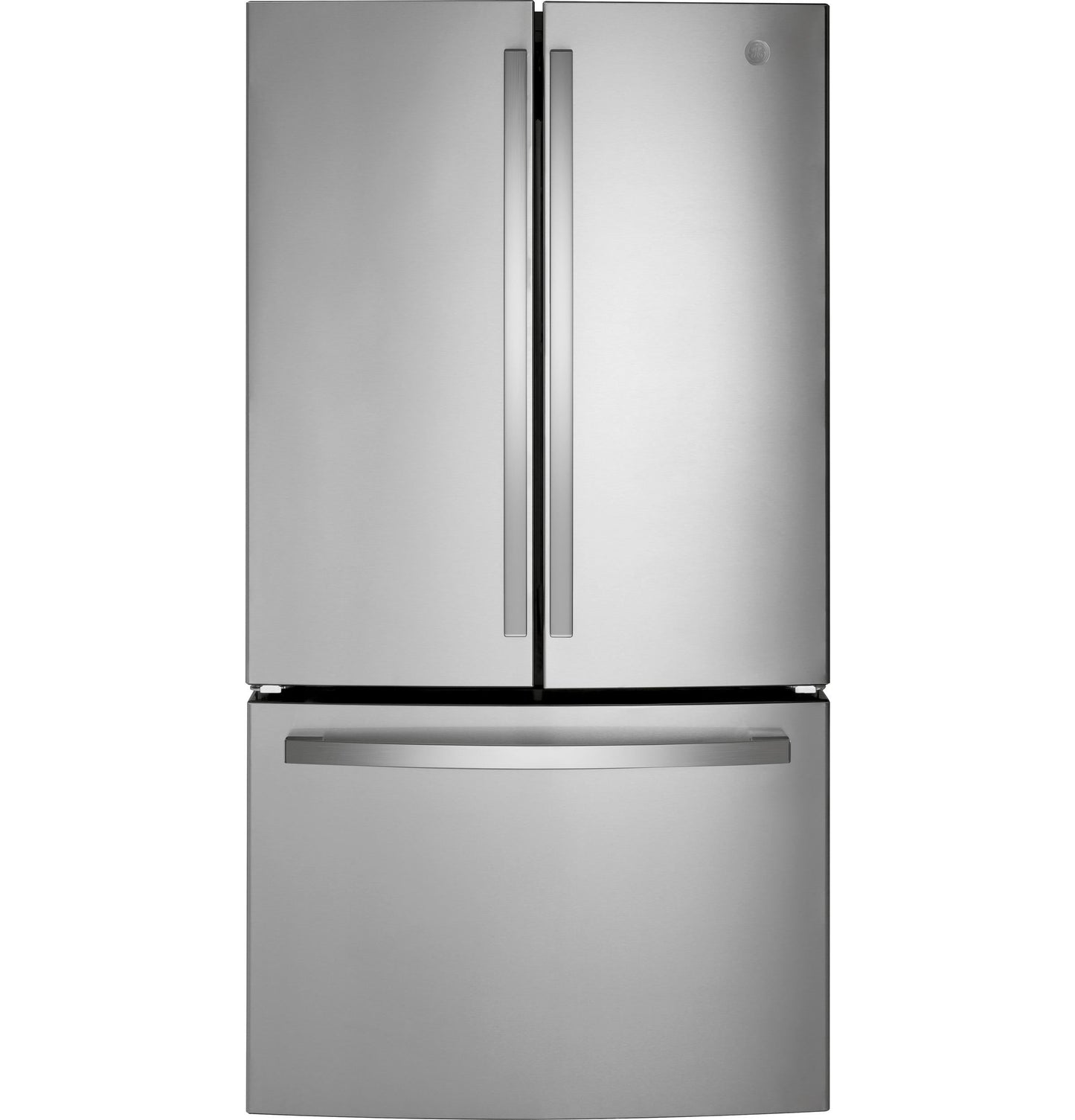 GE APPLIANCES GWE22JYMFS GE(R) ENERGY STAR(R) 21.9 Cu. Ft. Fingerprint Resistant Counter-Depth French-Door Refrigerator - GWE22JYMFS-KT