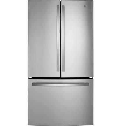 GE APPLIANCES GWE22JYMFS GE(R) ENERGY STAR(R) 21.9 Cu. Ft. Fingerprint Resistant Counter-Depth French-Door Refrigerator - GWE22JYMFS-KT