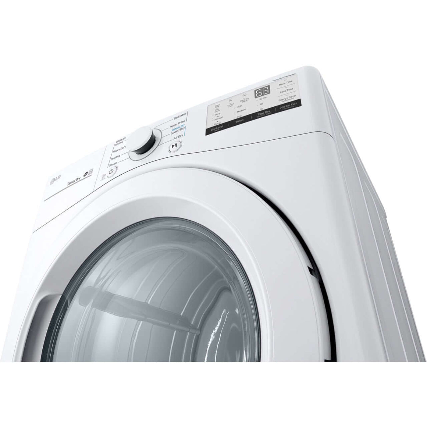 LG 27 In. 7.4-Cu. Ft. Ultra-Large Capacity Gas Dryer in White (DLG3401W)
