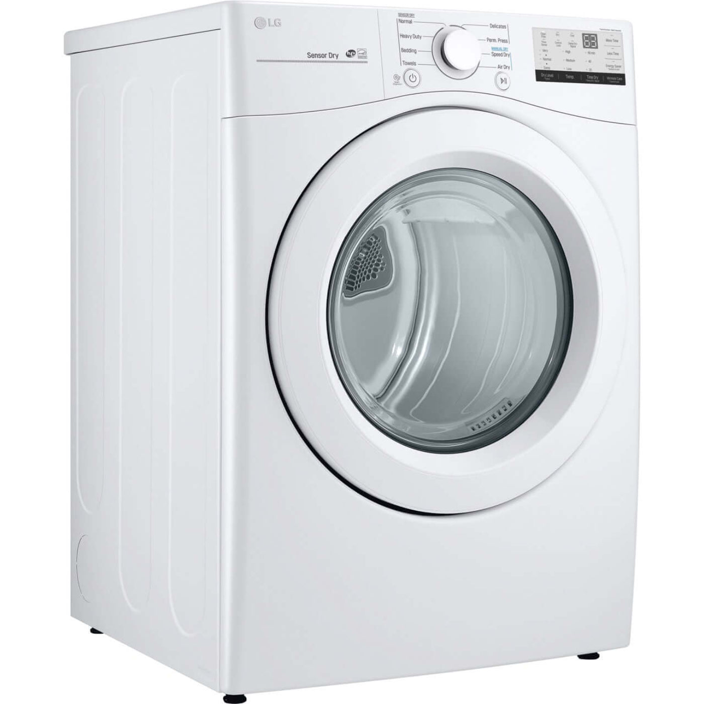 LG 27 In. 7.4-Cu. Ft. Ultra-Large Capacity Gas Dryer in White (DLG3401W)