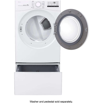 LG 27 In. 7.4-Cu. Ft. Ultra-Large Capacity Gas Dryer in White (DLG3401W)